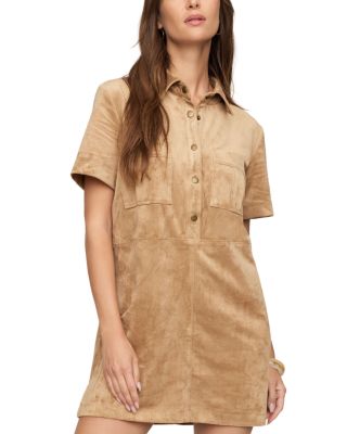 Leone Faux Suede Mini Dress