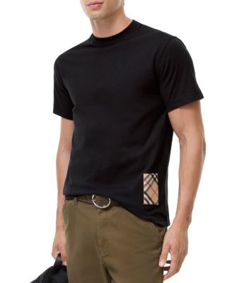  Check Label Cotton T-shirt