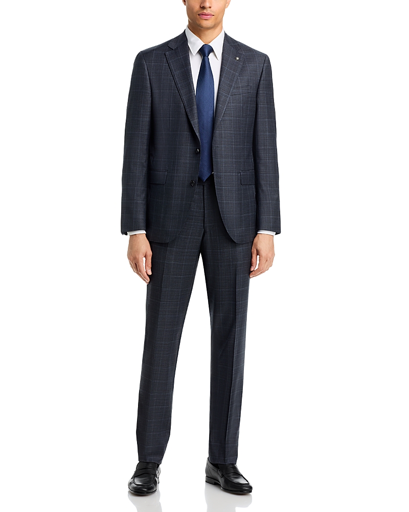 Jack Victor Esprit Regular Fit Melange Tonal Windowpane Suit