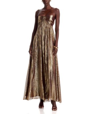 Liberty Strapless Metallic Gown