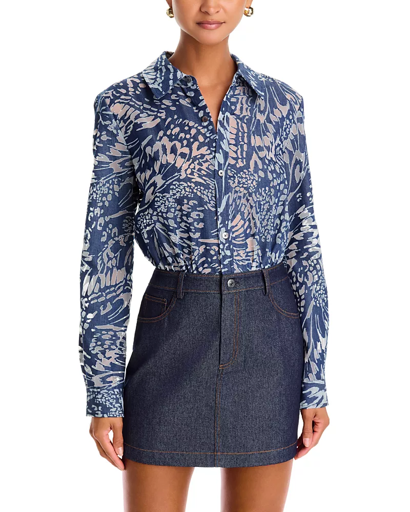 Ramy Brook June Mixed Media Dress