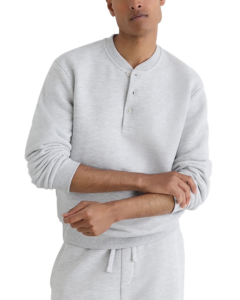 Reiss Harrison Long Sleeve Henley Sweatshirt