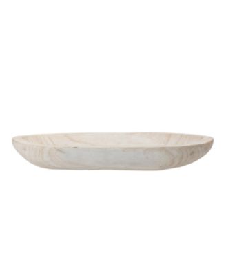  Hand-Carved Paulownia Wood Bowl