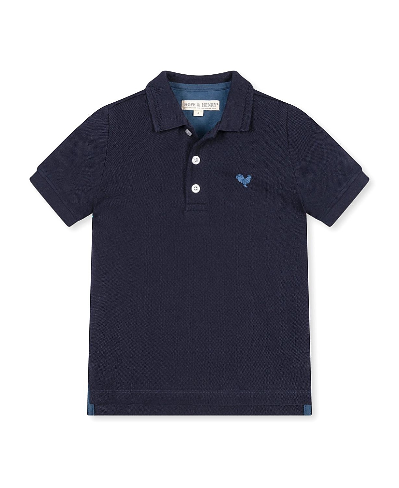 Hope & Henry Boys' Organic Short Sleeve Knit Pique Polo Shirt - Big Kid