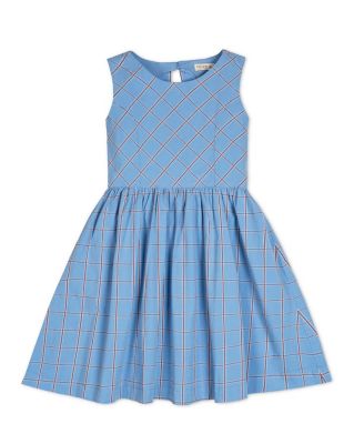  Girls' Organic Stretch Poplin Button Back Party Dress - Little Kid, Big Kid