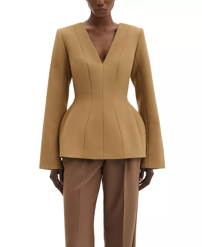Malina Ninni Cut-Out Shoulder Hourglass Top