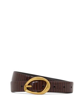 Women's Embossed Leather Belt 
