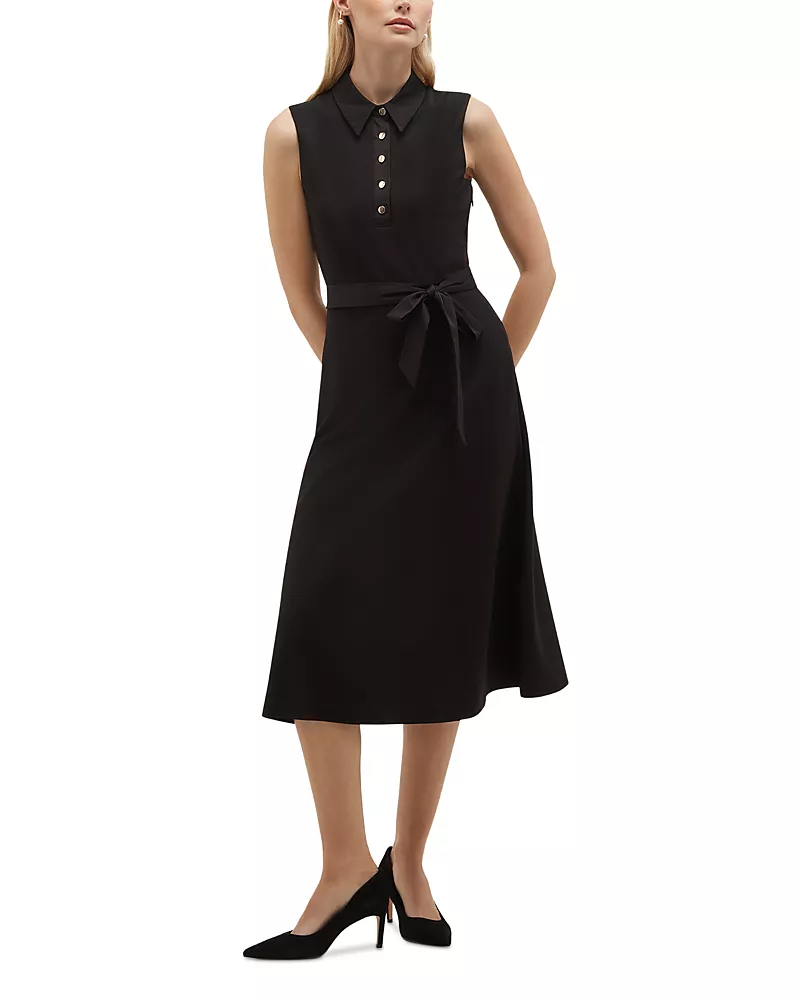 Hobbs London Lilia Sleeveless Midi Dress