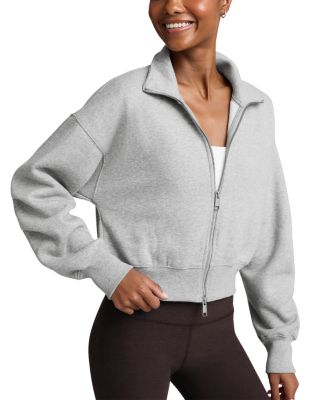 Two Way Zip Cropped Jacket