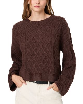 Wesley Crewneck Cable Knit Sweater