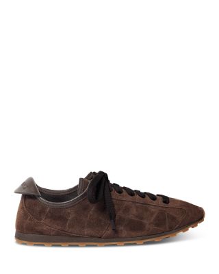 Jacquemus Women's Les Tennis Croc Embossed Suede Sneakers