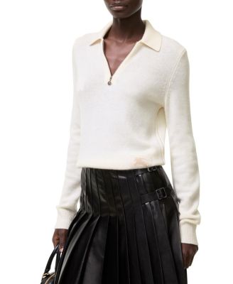 Long-sleeve Cashmere Polo Shirt