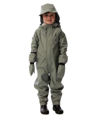 Unisex Rain Reflective Full Zip One Piece - Little Kid