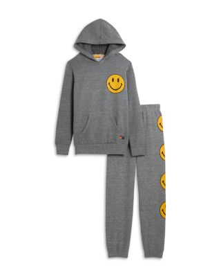 Unisex Smiley 2 Pullover Hoodie & Sweatpants - Little Kid, Big Kid