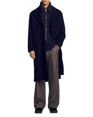 William Heather Wool Blend Long Coat