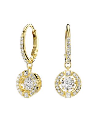 Una Crystal Orbital Charm Hoop Earrings