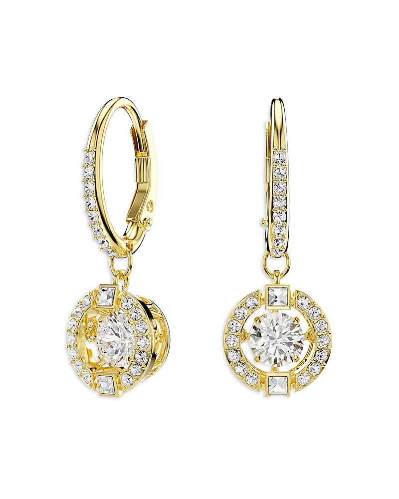 Swarovski Una Crystal Orbital Charm Hoop Earrings