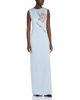 Pistachio Floral Embellished Dress