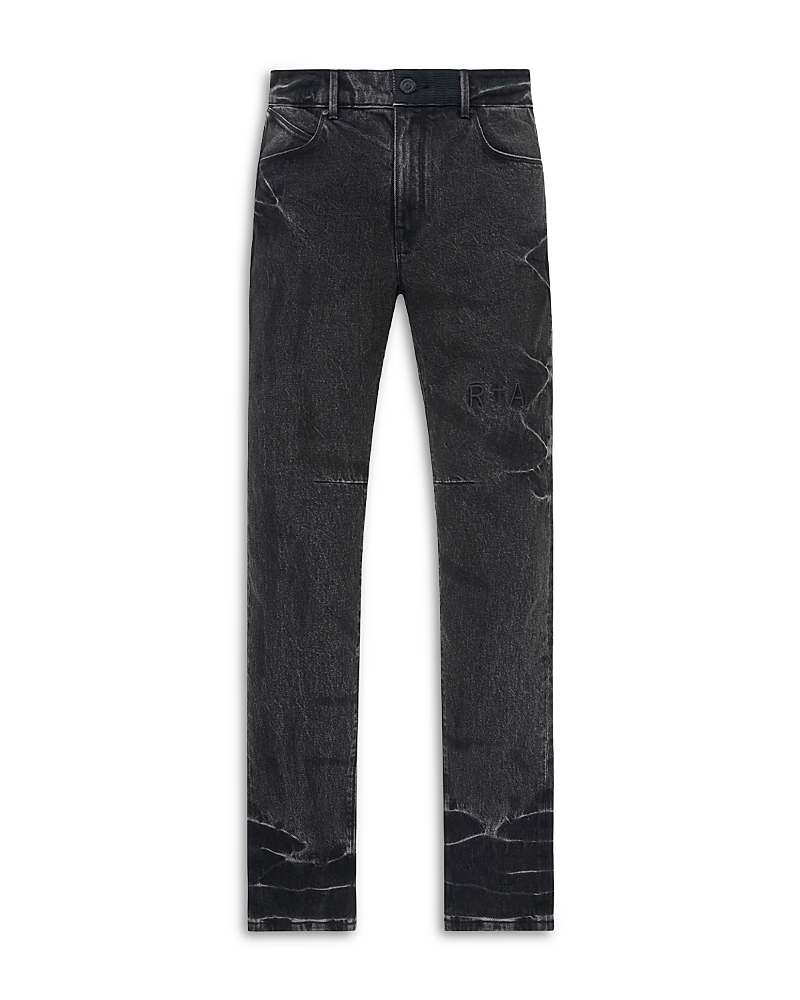RtA Clayton Pintuck Skinny Fit 33 Jeans in Ash Stain