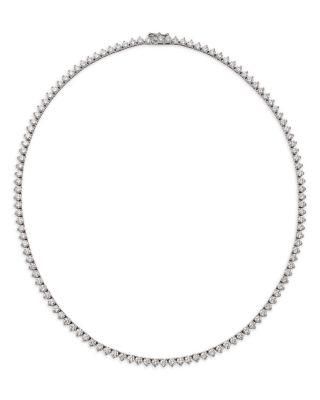 Bloomingdale's Fine Collection Luxe Collection Diamond Tennis Necklace in 14K Gold, 12.0 tcw