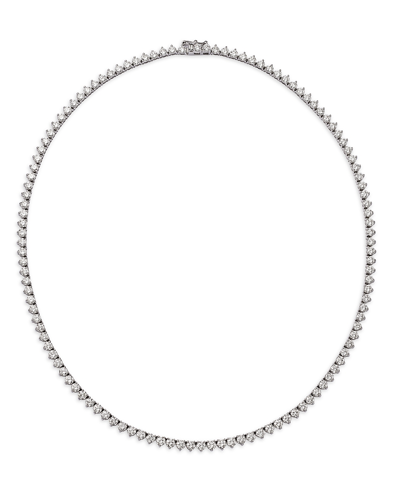Bloomingdale's Fine Collection Luxe Collection Diamond Tennis Necklace in 14K Gold, 12.0 tcw