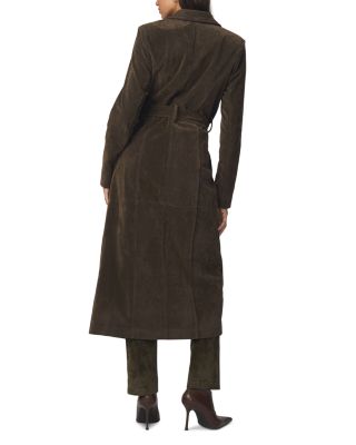 The Faux Suede Long Coat - thumbnail 2