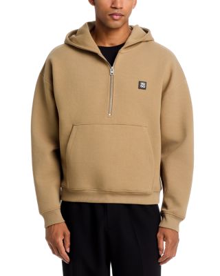 Dabinhood Cotton Blend Half Zip Hoodie