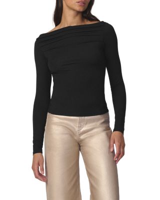 Joe's Jeans The Pleated Off The Shoulder Top