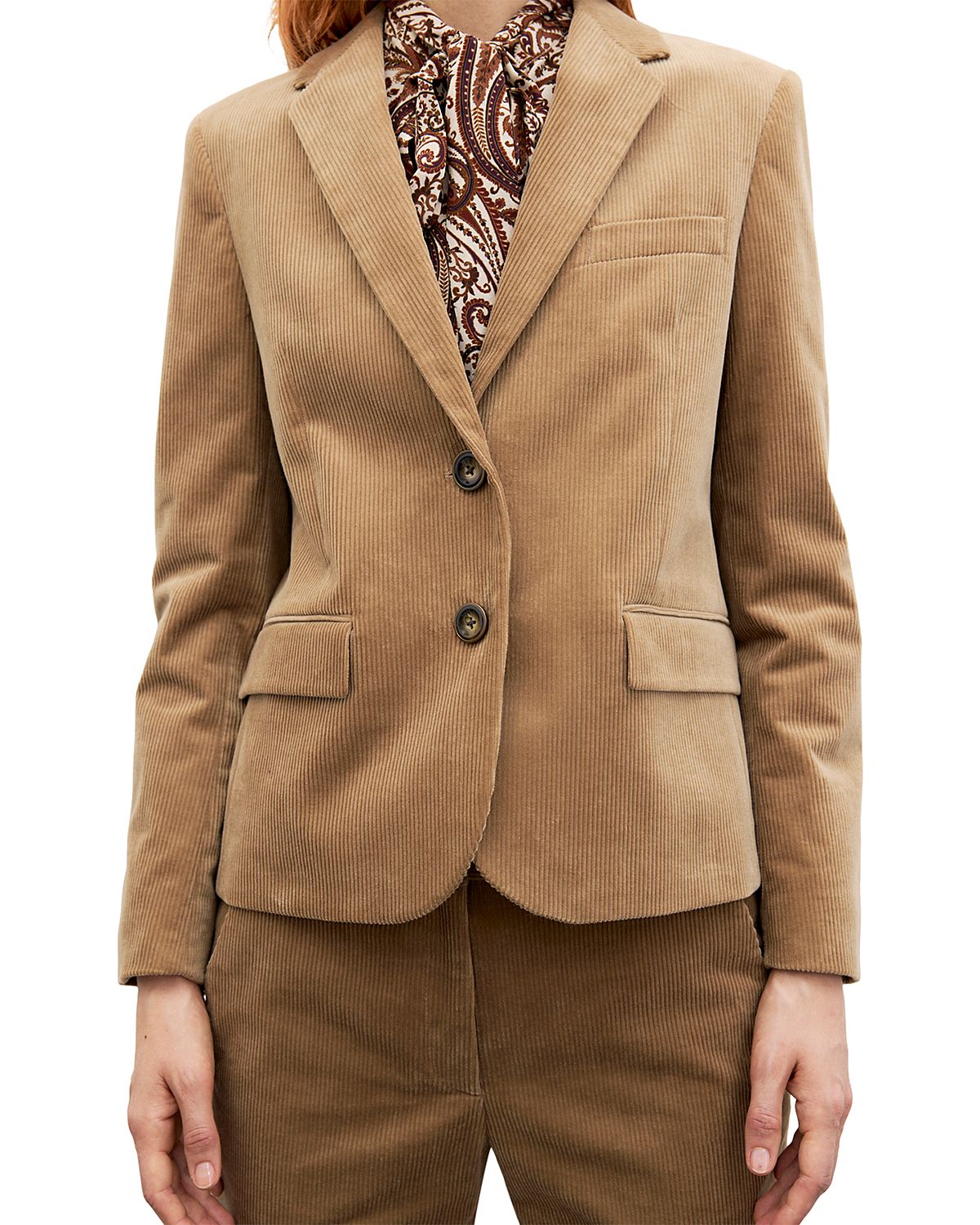 Gerard Darel Jelani Cotton Stretch Corduroy Blazer