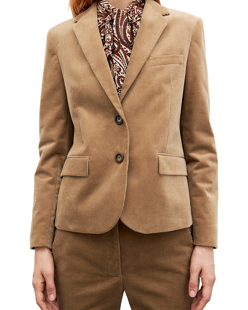 Gerard Darel Jelani Cotton Stretch Corduroy Blazer