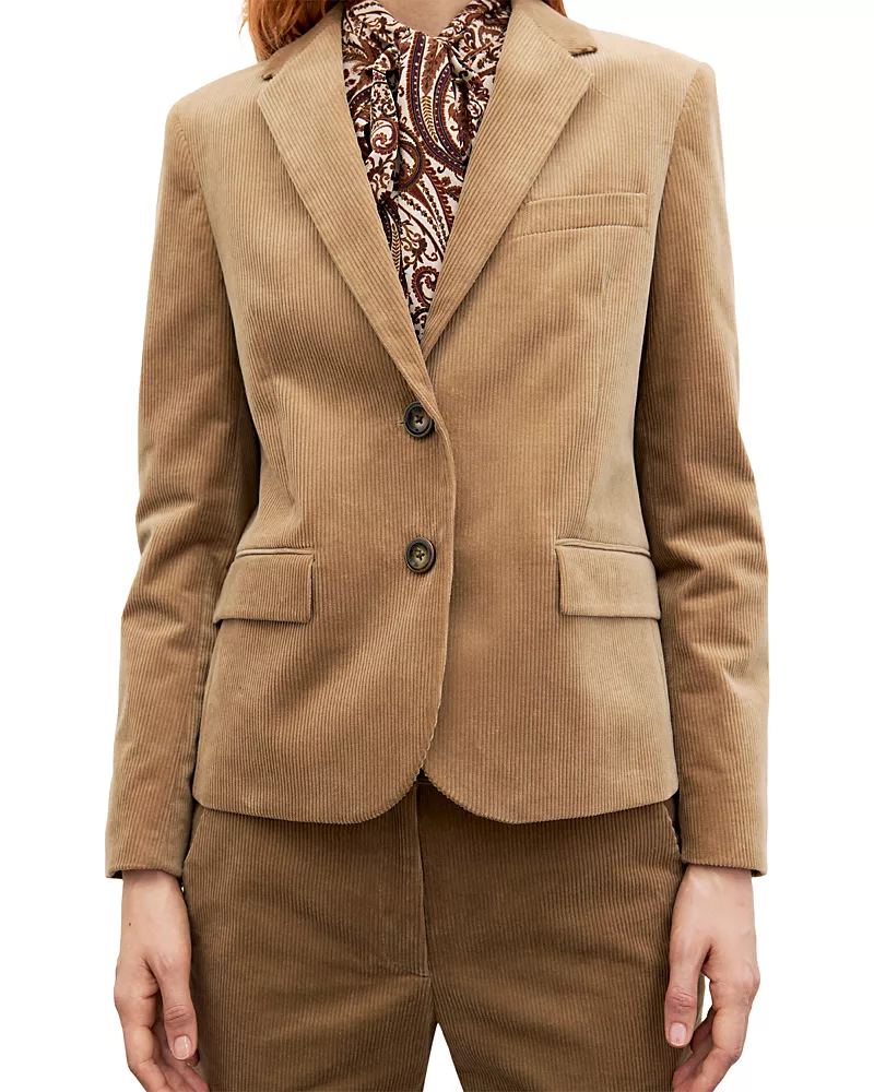Gerard Darel Jelani Cotton Stretch Corduroy Blazer
