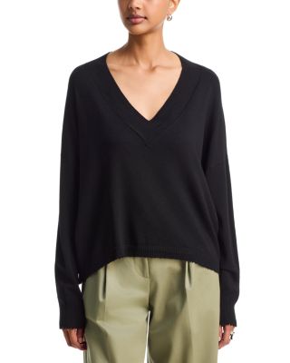 Geneva V Neck Dropped Shoulder Sweater