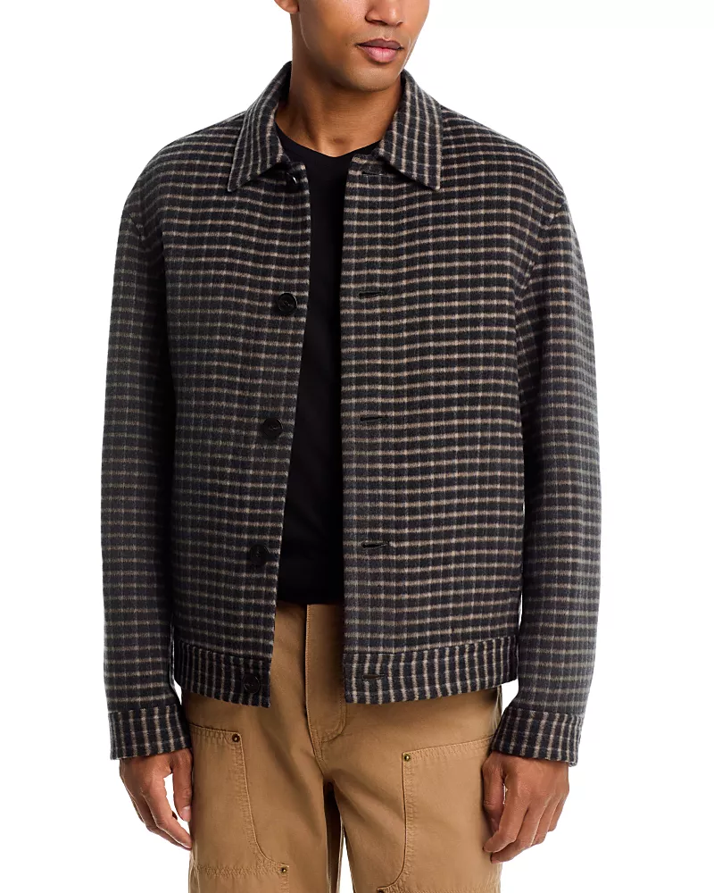 Theory Short Jacket in Wool Divide
