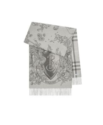  Reversible Etched Knight Cashmere Scarf