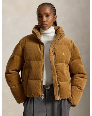 Corduroy Down Puffer Jacket - thumbnail 6