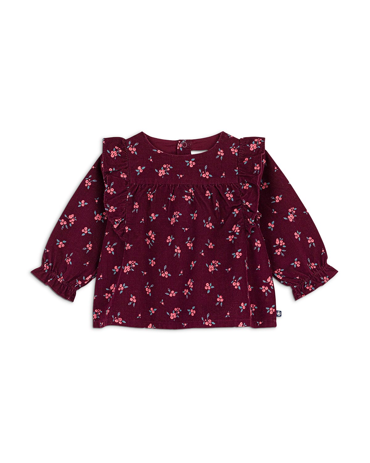 Petit Bateau Girls' Corduroy Printed Top - Baby