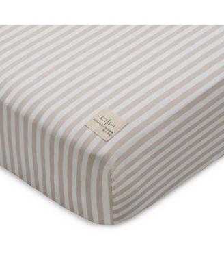  Block Stripe Crib Sheet Fitted, Standard
