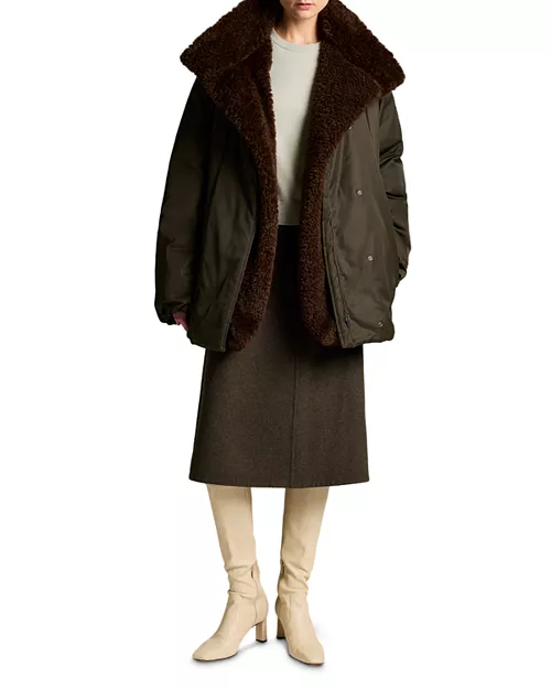 Faux Fur Lined Puffer Coat