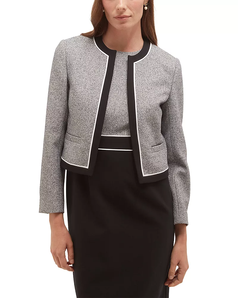 Hobbs London Edie Cropped Open Front Jacket
