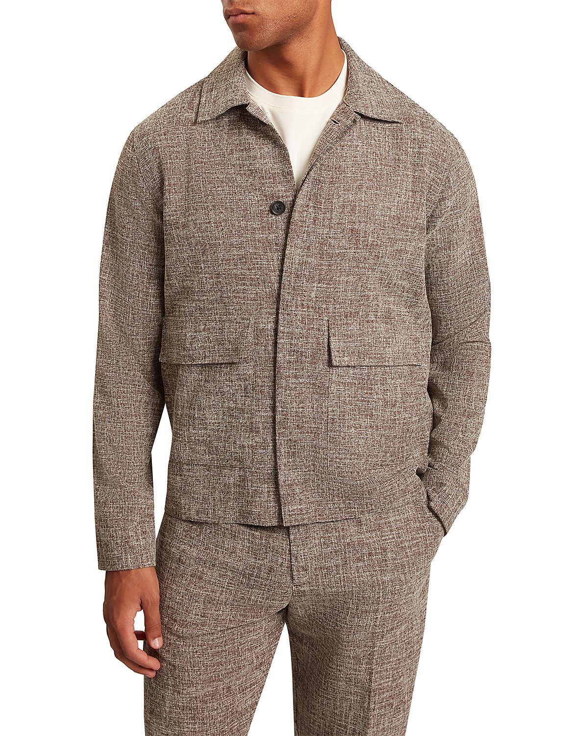 Ted Baker Demarco Cross Hatch Overshirt