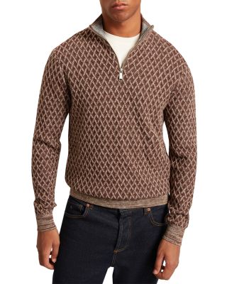 Dammon T Stitch Funnel Neck Zip Pullover