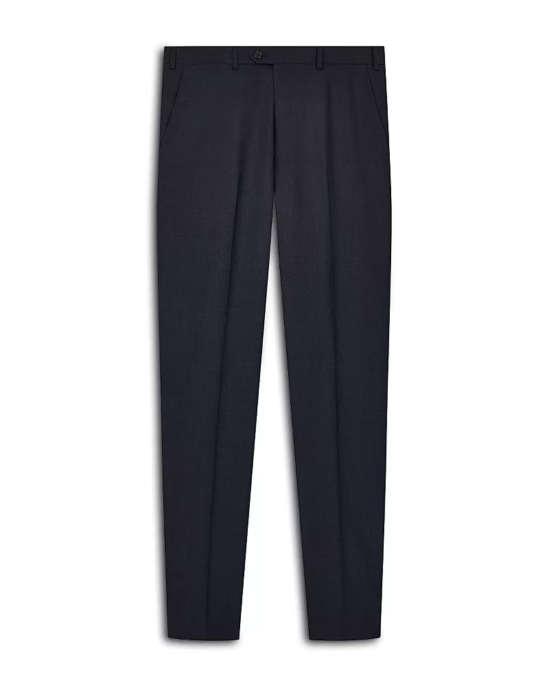 Emporio Armani Regular Fit Blue Melange Trousers