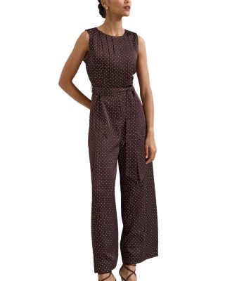 Petite Janine Sleeveless Straight Leg Jumpsuit
