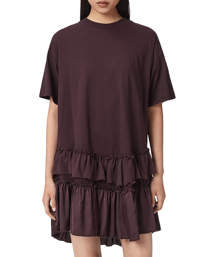 Allsaints Feyre Ruffled Mini Dress