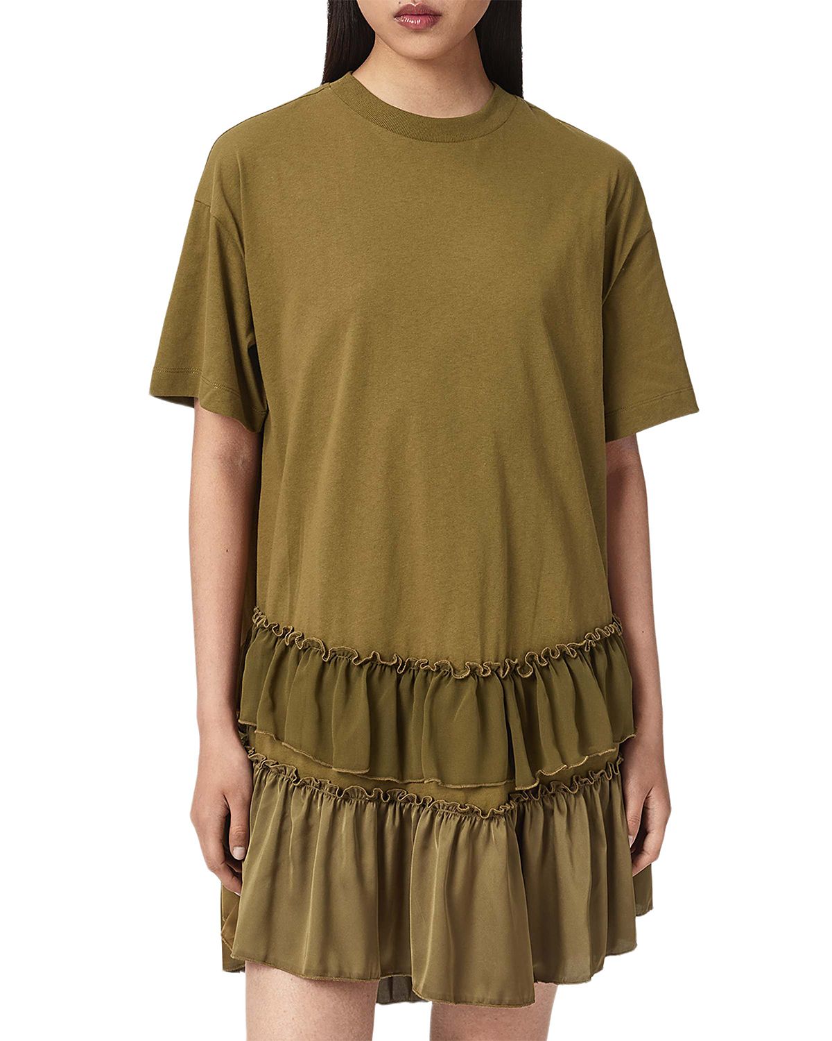 Allsaints Feyre Ruffled Mini Dress