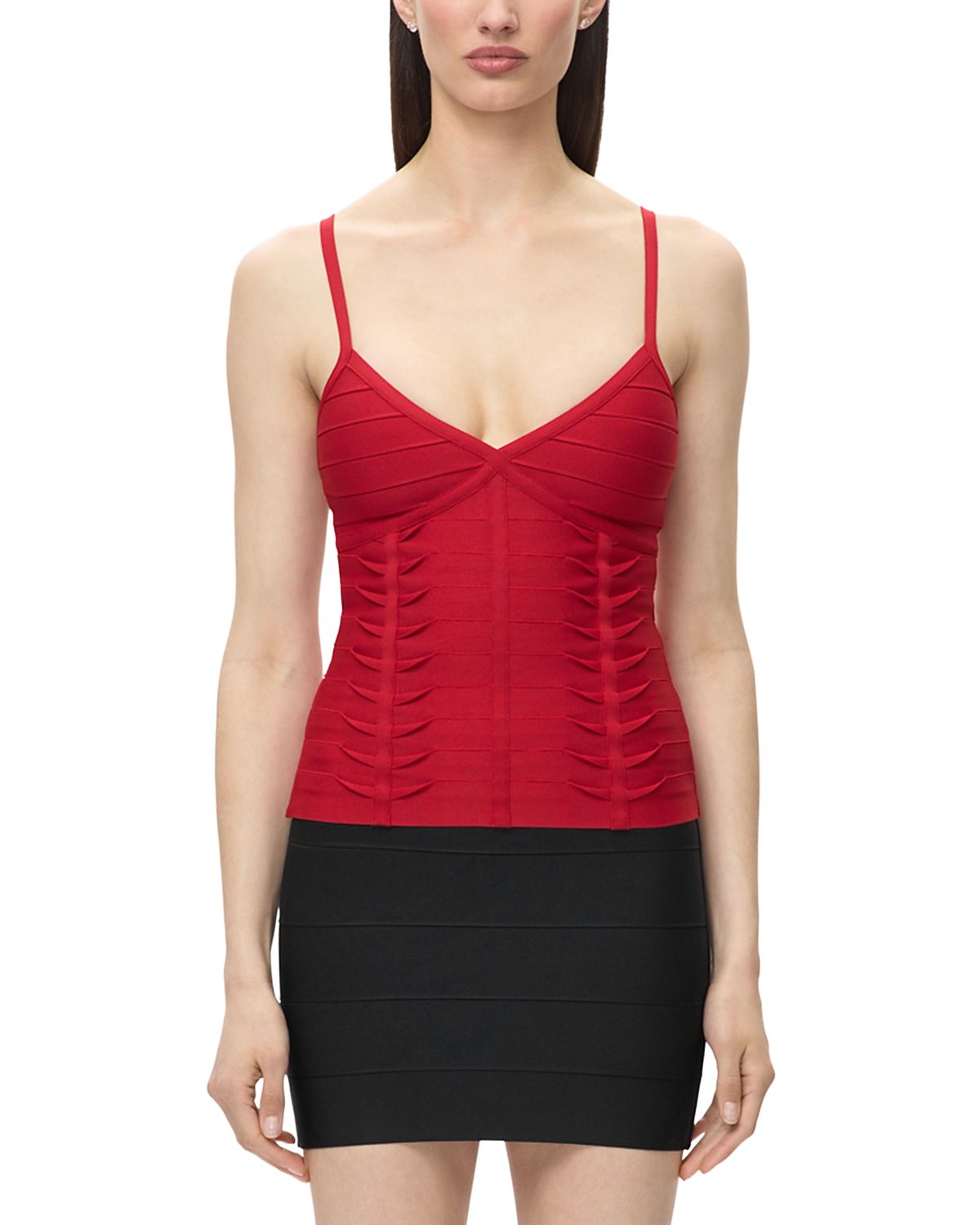 Herve Leger The Laura V Neck Bandage Top
