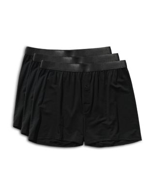 Mid Waist Elastic Waistband Logo Boxer Shorts, Pack of 3