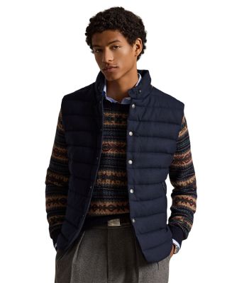 The Stanwood Wool Blend Brushed Down Vest