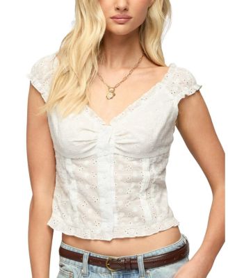Dolsy Plaid Button Up Top