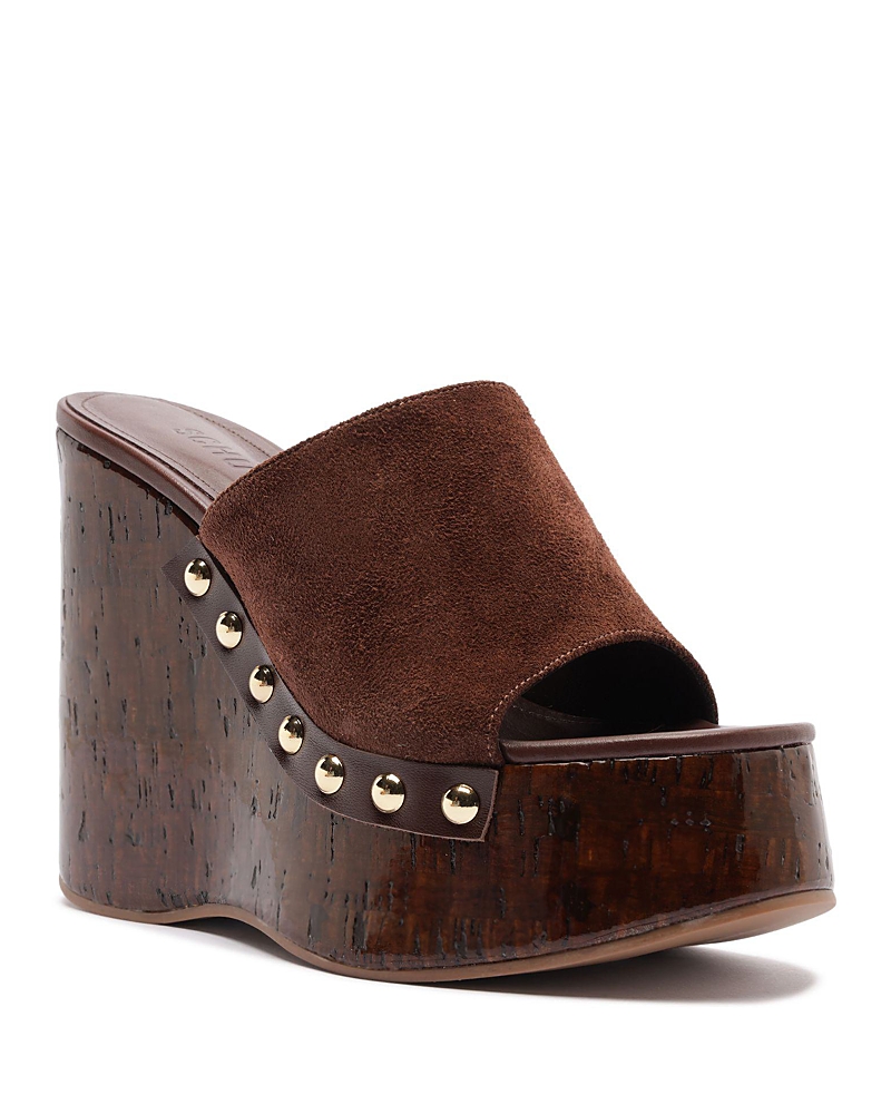 Schutz Women's Dalle Studs Suede Platform Sandals
